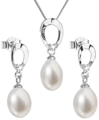 Strieborná súprava perlových šperkov 29029.1