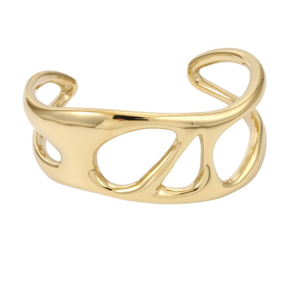 Pozlátený pevný náramok z chirurgickej ocele MBSG31GD