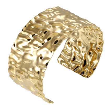 Moderný náramok z chirurgickej ocele zlatý MBSG18GD