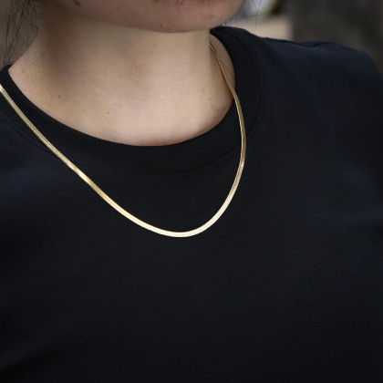 Dámsky náhrdelník zlatý chirurgická oceľ NSSC170GD