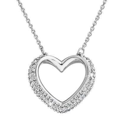 strieborný náhrdelník srdce 32027.1