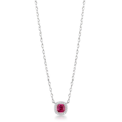 Strieborný náhrdelník s jemným dizajnom Brosway Fancy Passion Ruby FPR132