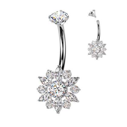 Titánový piercing do brucha SETIN69-ST