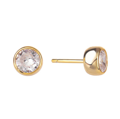 Pozlátené strieborné náušnice so zirkónmi 3117470001
