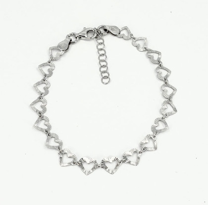 Romantický náramok srdiečka zo striebra 925 3131690002