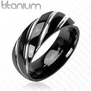 Titanový prsteň Spikes 3558