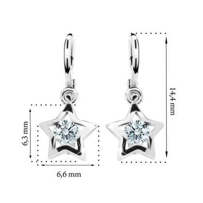 Detské naušnice zlaté C1942