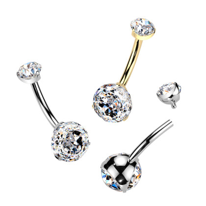 Piercing brucha z titánu SETIN62