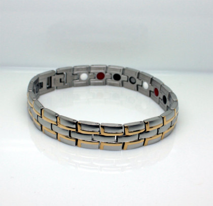 Náramok z chirurgickej ocele s magnetmi WJHB708SG