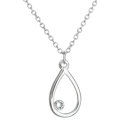 striebroný náhrdelník s kristalmi Swarovski 32058.1