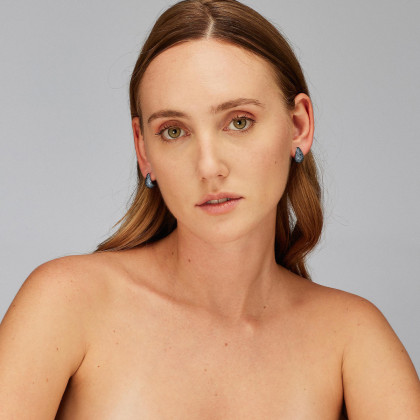 Strieborné náušnice Brosway Fancy Cloud Light Blue FCL115