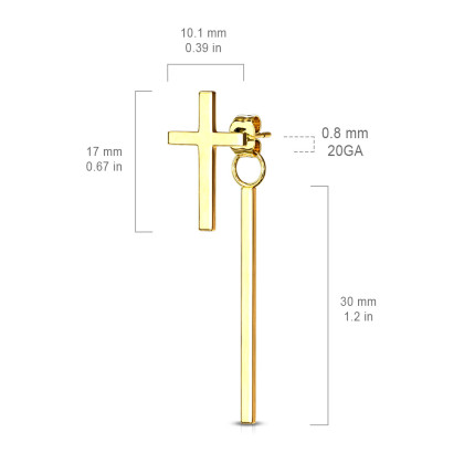 Moderné náušnice chirurgická oceľ 3623
