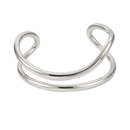 Pevný náramok z pozlátenej ocele MBSG32GD