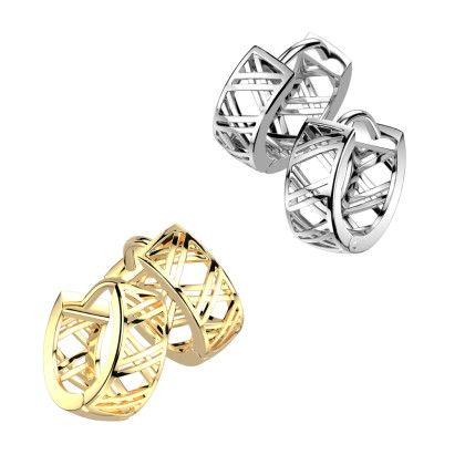 Oceľové náušnice krúžky SESE4562