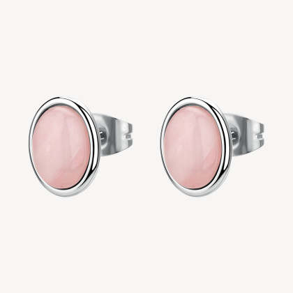 Oceľové náušnice kôstky s ruženínom Brosway ESSENTIAL BNL146