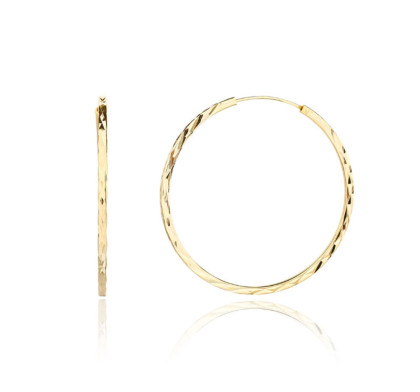 Kruhové strieborné náušnice pozlátené 3134170001