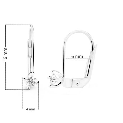 Dievčenské zlaté náušnice Cutie Jewellery Z8014B