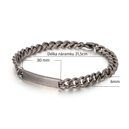 Náramok na ruku s doštičkou WJHB414