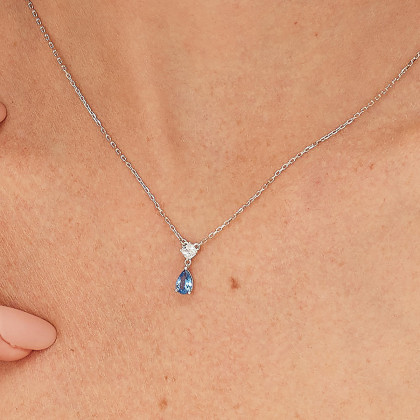 Jemný náhrdelník Brosway Fancy Freedom Blue FFB109