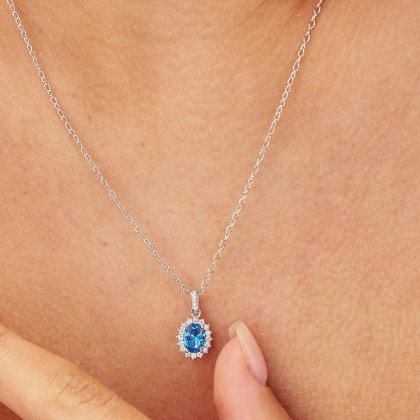 Prívesok so zirkónmi Brosway Fancy Freedom Blue FFB11