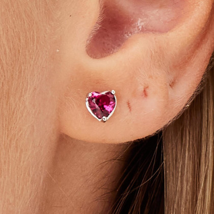 Strieborná náušnice Brosway Fancy Passion Ruby FPR91