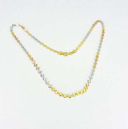 Pozlátený náhrdelník strieborný 3131820005