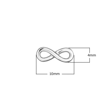Náušnice strieborné kôstky nekonečno 313217001