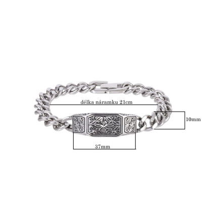 Pánsky náramok z chirurgickej ocele BSS1060