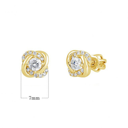 Zlaté náušnice so zirkónmi Z9001-3263Z