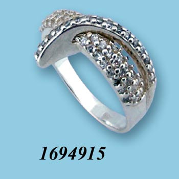 Strieborný prsteň so zirkónmi 1694915