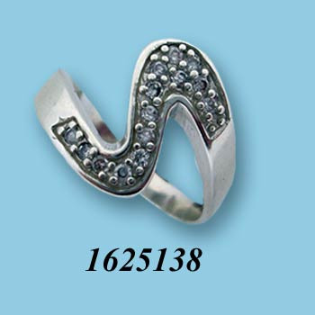 Strieborný prsteň so zirkónmi 1625138