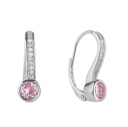 Strieborné visiace náušnice so zirkónmi 3115180001