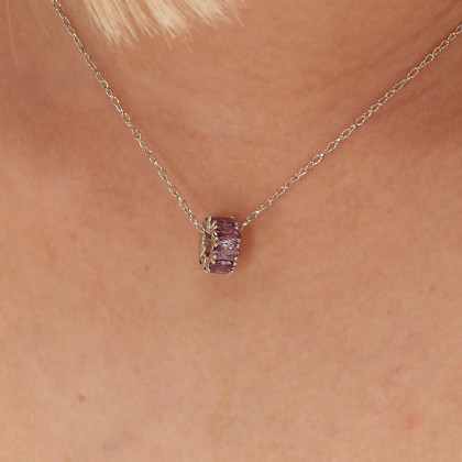 Korálik so zirkónmi Brosway Fancy Life Magic Purple FMP01