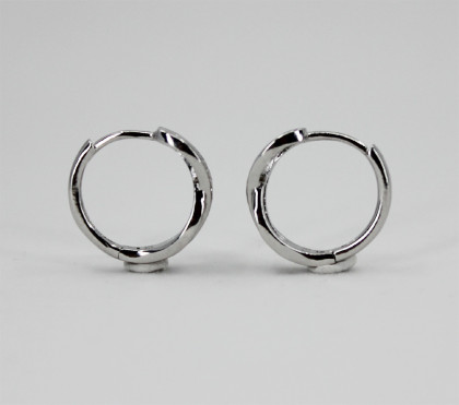 Náušnice krúžky striebro so zirkónmi 312715001