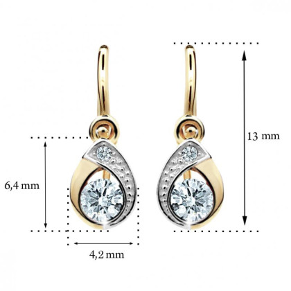 Zlaté detske náušnice C1898Z