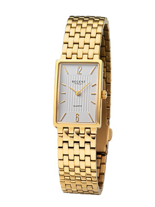 Zlaté titánové hodinky pre ženy Regent F-1344