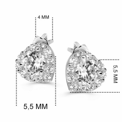 Náušnice zlaté srdiečka Z60231