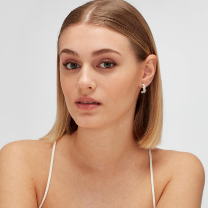 Dámska strieborná náušnica Brosway Fancy Infinite White FIW14