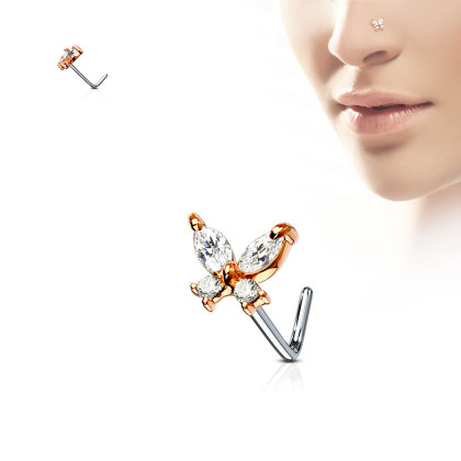 Piercing nosa SENOL611-Biela