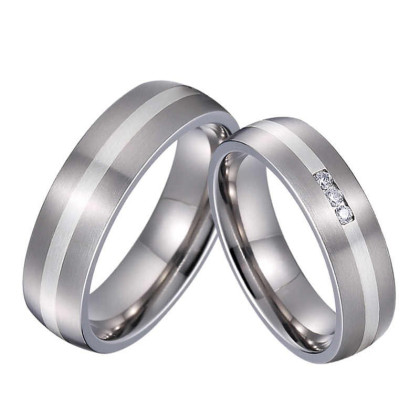 Svadobné prstene so zirkónmi SPPL036