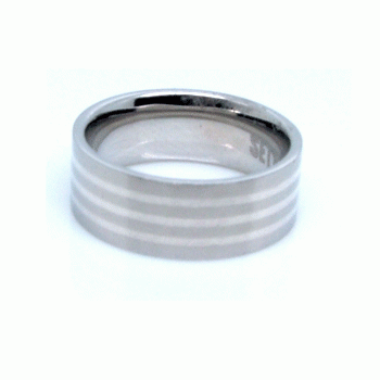 Oceľový prsteň SET04