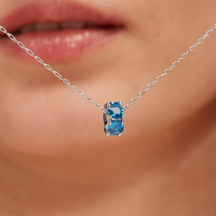 Korálik so zirkónmi Brosway Fancy Freedom Blue FFB03