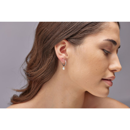 Strieborné perlové náušnice Brosway Fancy Infinite White FIW144