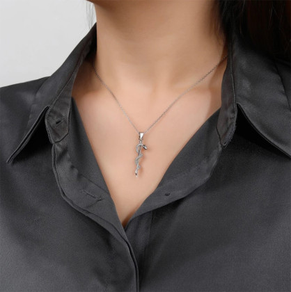 Prívesok striebro Aeskulapova palica 313084001