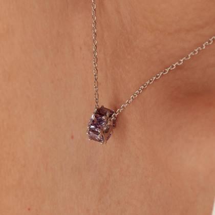 Strieborný korálik so zirkónmi Brosway Fancy Magic Purple FMP04