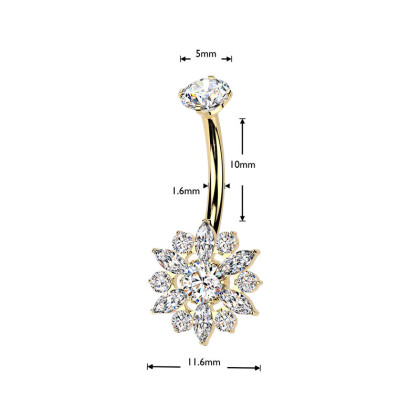 Piercing do pupku z titánu SETIN69