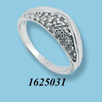 Strieborný prsteň so zirkónmi 1625041