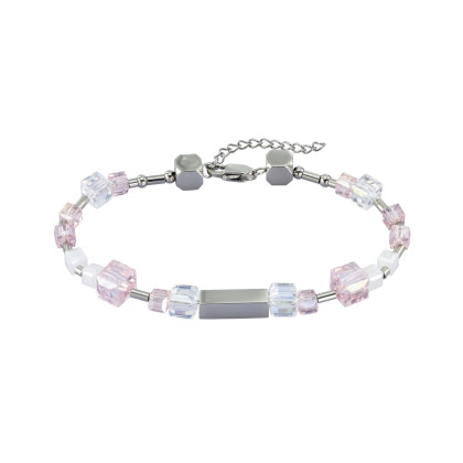 Korálkový náramok z ocele BSS815PWH