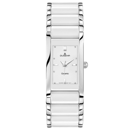 Elegantné dámske hodinky Dugena Quadra Ceramica 4460506