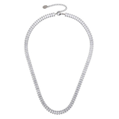 Štýlový náhrdelník so zirkónmi MNSS71